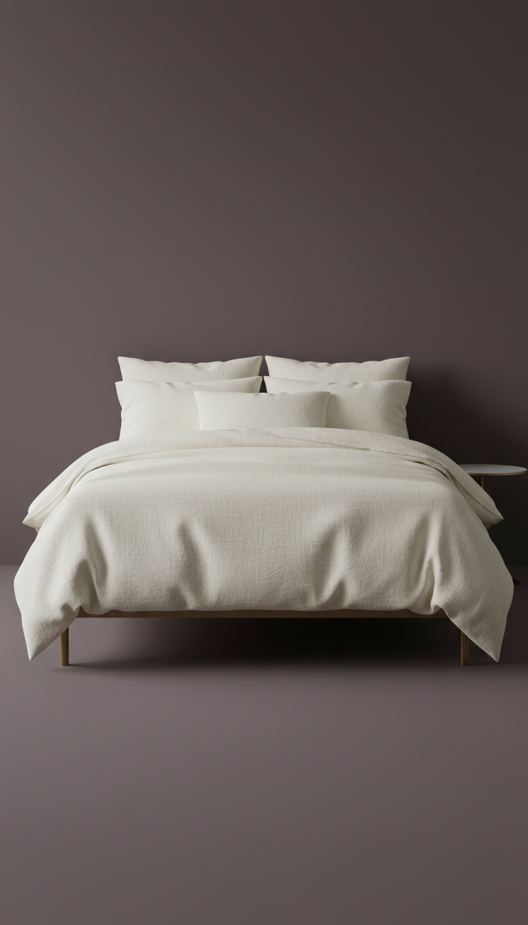 Ivory Linen Bedding Set