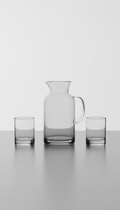 Signature Glass Carafe with Contemporary Tumbler Set